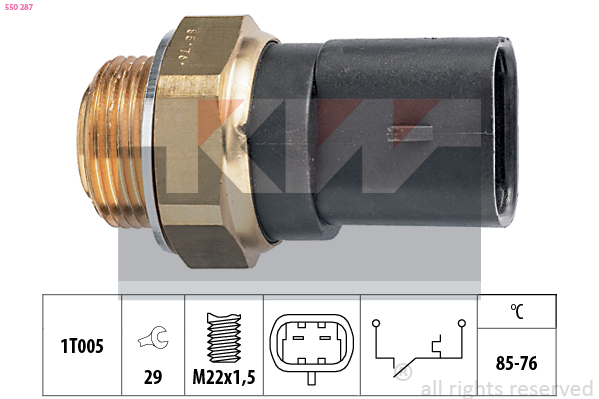 KW Ventilátor kapcsoló 550287_KW